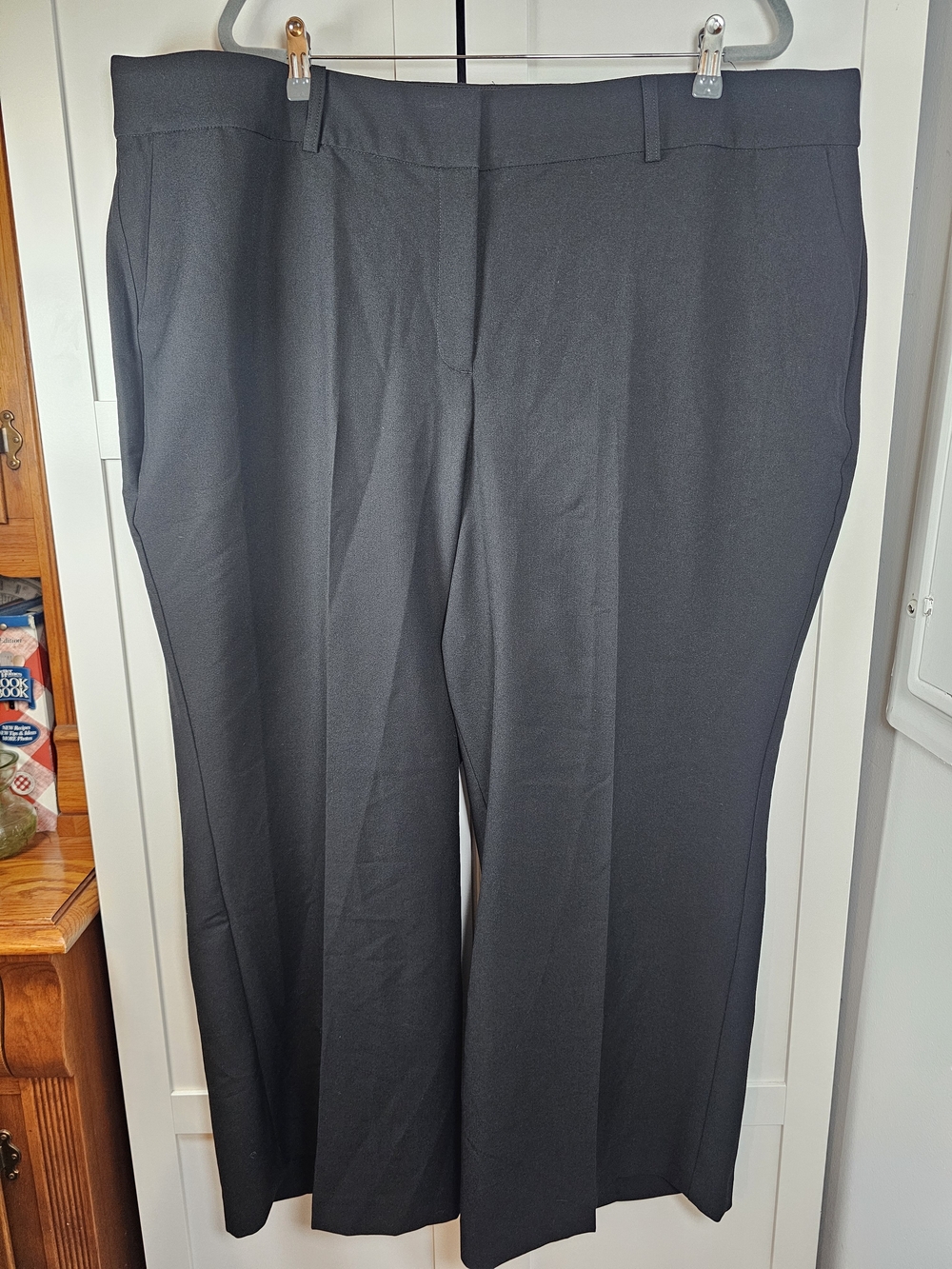 NWT Lane Bryant The Perfect Drape Wide Leg Pants 26 Petite Black High Rise